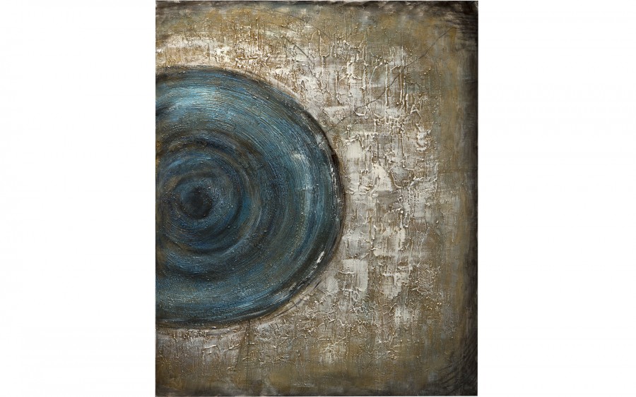Obraz abstrakcyjny 80x100 cm Blue Lagoon
