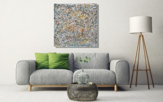 Obraz abstrakcyjny 100x100 cm Confetti Frenzy
