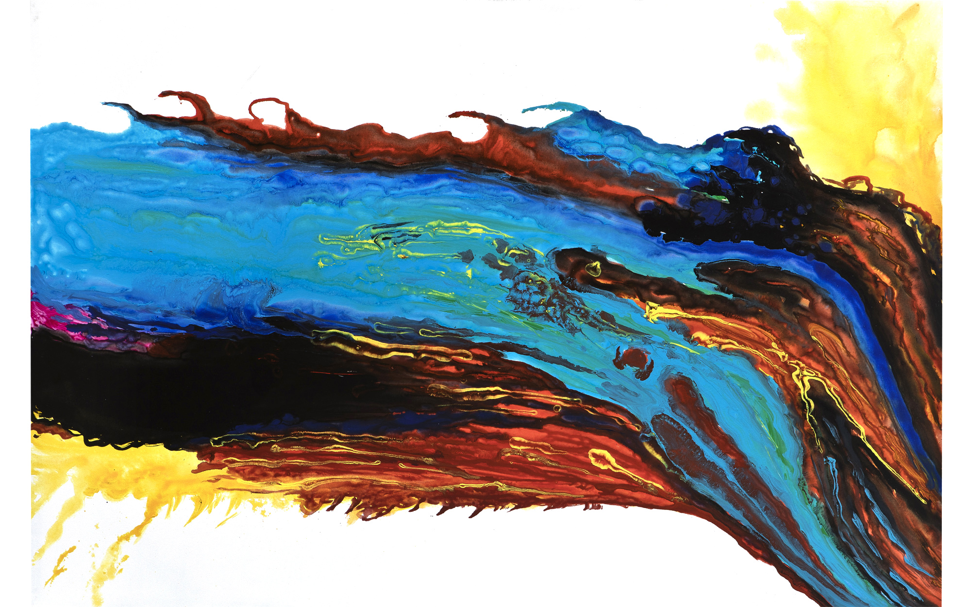 Obraz abstrakcyjny 100x150 cm Tint River