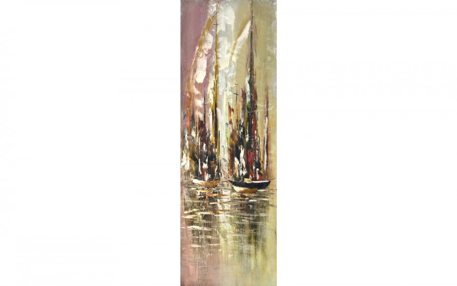 Obraz abstrakcyjny 50x150 cm Morning in the Docks