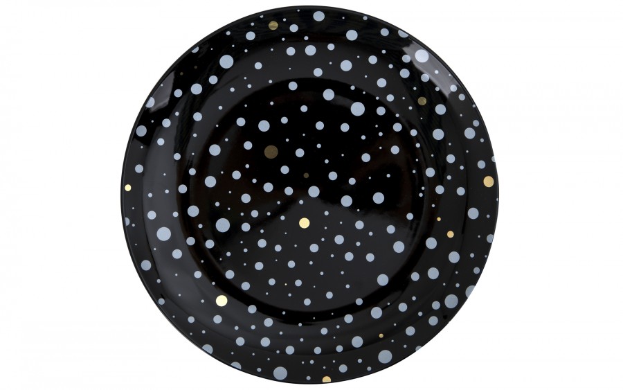 Talerz płytki obiadowy Black Galaxy 28 cm