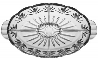 Bombonierka Kryształowa z Pokrywką 41 cm Zawiercie Duża