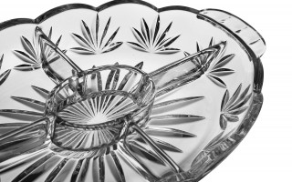 Bombonierka Kryształowa z Pokrywką 41 cm Zawiercie Duża