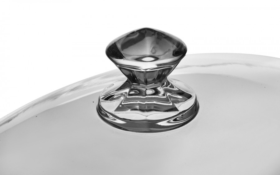 Bombonierka Kryształowa z Pokrywką 41 cm Zawiercie Duża