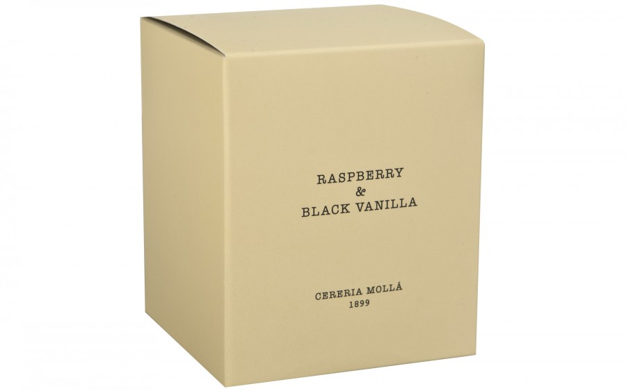 Świeca zapachowa 230 gr Premium  "Raspberry and Black Vanilla"