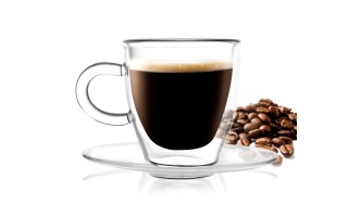 Komplet 2 filiżanek termicznych do espresso 50 ml z podwójną ścianką AMO