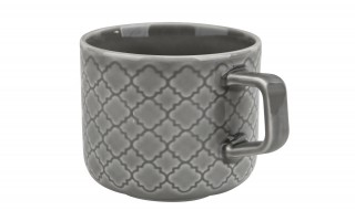 Filiżanka ze spodkiem 250 ml Marrakesz szary K1