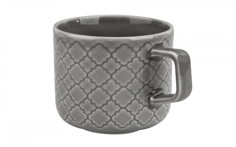 Filiżanka ze spodkiem 250 ml Marrakesz szary K1
