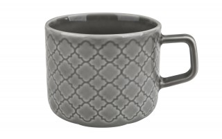 Filiżanka ze spodkiem 250 ml Marrakesz szary K1