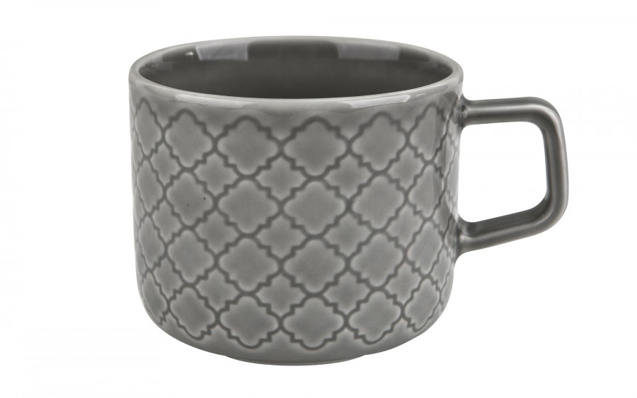 Filiżanka ze spodkiem 250 ml Marrakesz szary K1