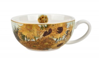 Filiżanka z dzbankiem i zaparzaczem Tea for One Sunflowers