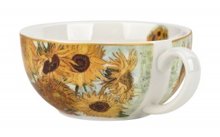 Filiżanka z dzbankiem i zaparzaczem Tea for One Sunflowers