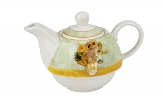 Filiżanka z dzbankiem i zaparzaczem Tea for One Sunflowers