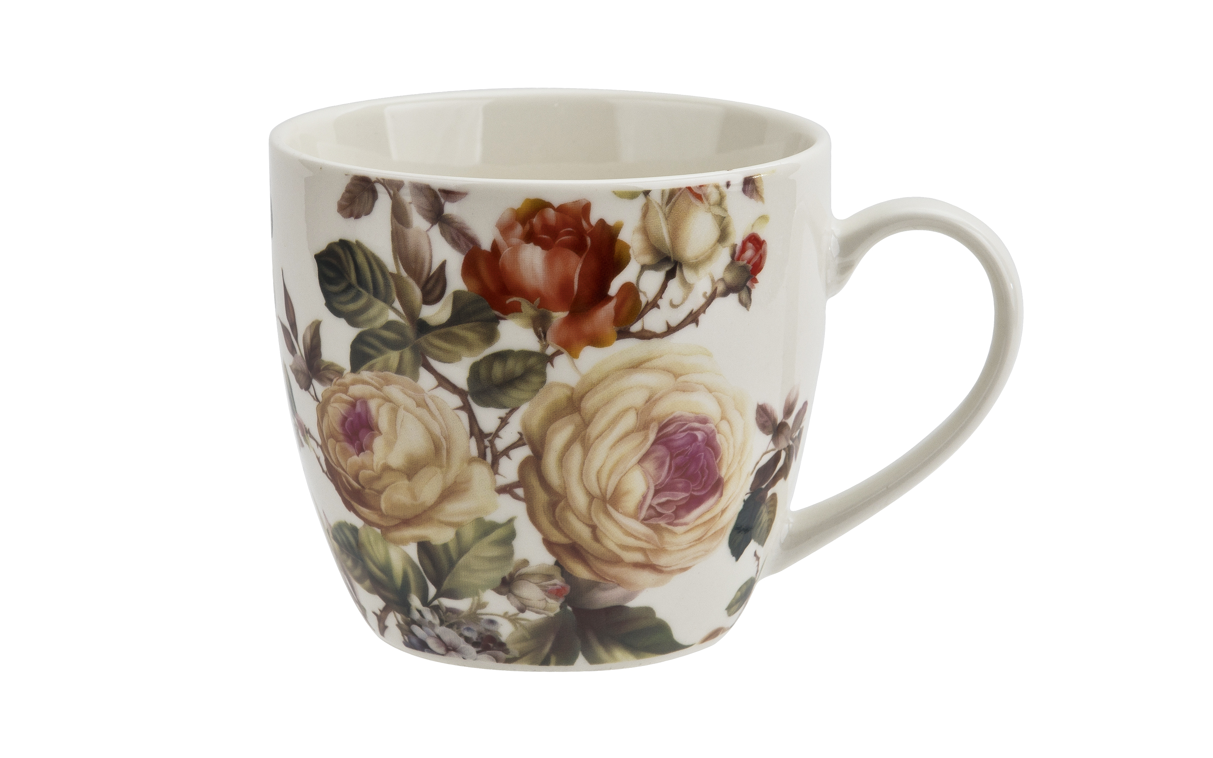 Kubek porcelanowy 460 ml kwiaty