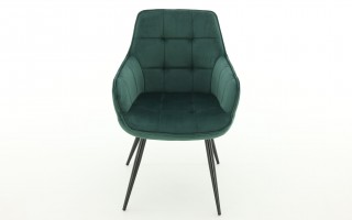 Krzesło Lilia Velvet Zielony