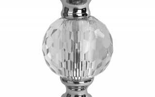 Świecznik w kolorze srebrnym 34,5 cm