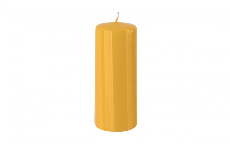 Świeca klubowa żółta wys. 15 cm