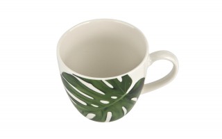 Kubek porcelanowy 460 ml Monstera