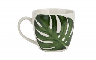 Kubek porcelanowy 460 ml Monstera