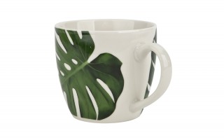 Kubek porcelanowy 460 ml Monstera