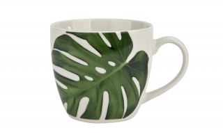 Kubek porcelanowy 460 ml Monstera