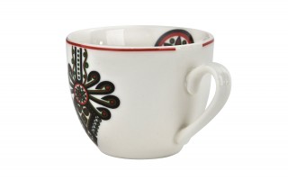 Zestaw 2 filiżanek do espresso 90 ml + spodki Parzenica