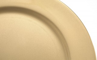 Talerz dekoracyjny plastikowy 33 cm Gold 125269