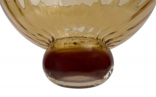 Salaterka szklana miodowa 25 cm