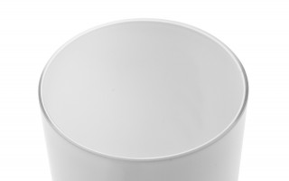 Wazon szklany tuba mleczny 30,5 cm