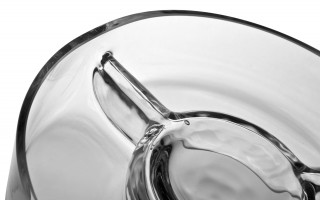 Salaterka szklana potrójna okrągła