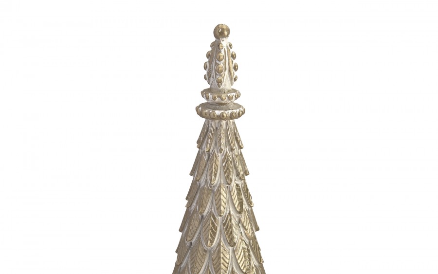 Figurka świąteczna Choinka złota 41,5cm