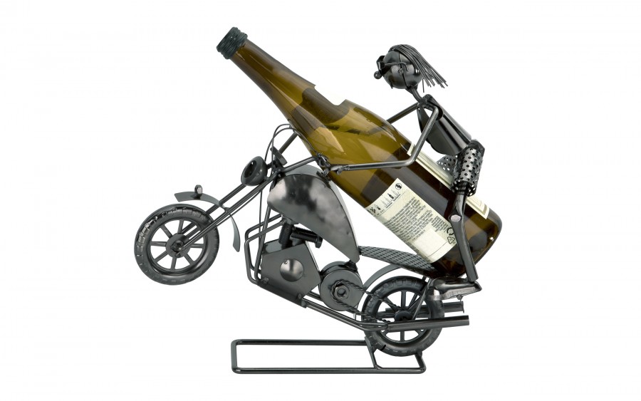 Stojak na wino Motocyklista 3