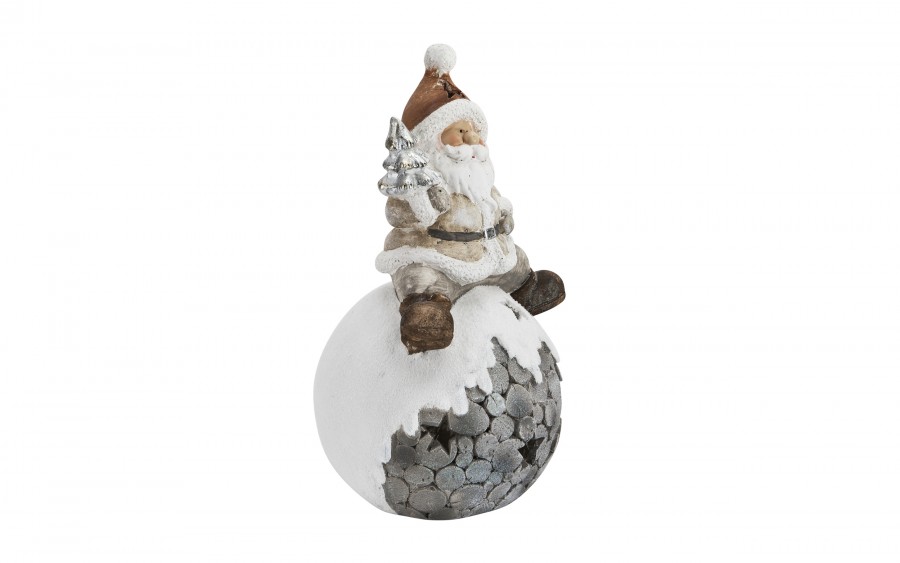 Figurka ozdobna Mikołaj na kuli