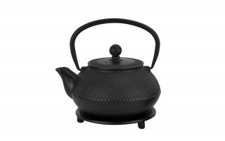 Żeliwny zestaw do parzenia herbaty w stylu Japanese czarny