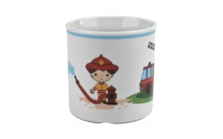 Zestaw naczyń dla dzieci Mały Strażak porcelanowy