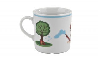 Zestaw naczyń dla dzieci Mały Strażak porcelanowy