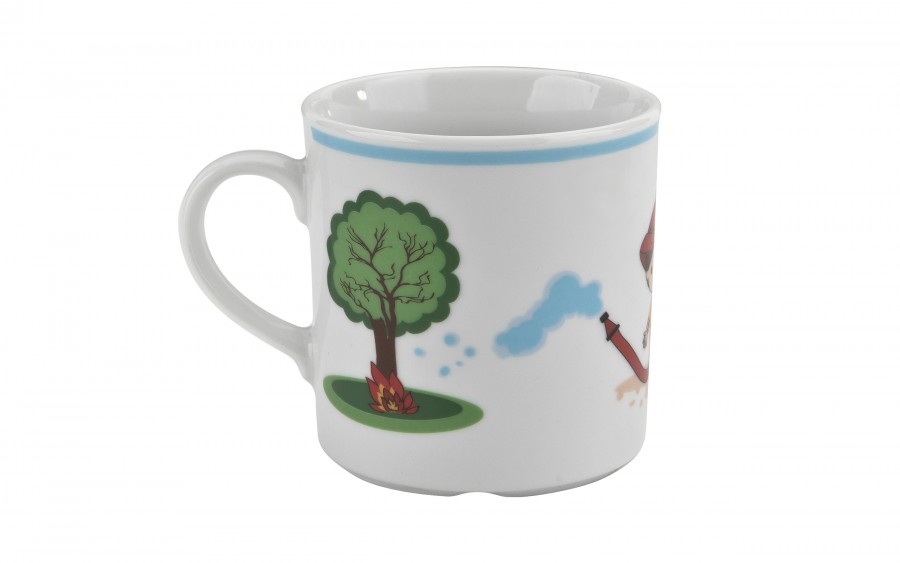 Zestaw naczyń dla dzieci Mały Strażak porcelanowy