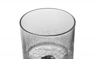 Świecznik szklany efekt spękania 35 cm Krakla Sigma Glass