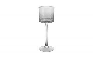 Świecznik szklany efekt spękania 25 cm Krakla Sigma Glass