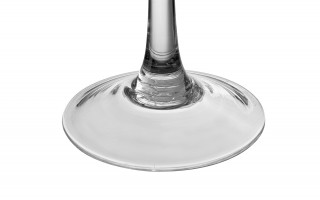 Świecznik szklany wysoki głęboki 20 cm Sigm Glass