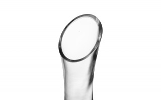 Wazon wazonik szklany skośny 15 cm Sigma Glass