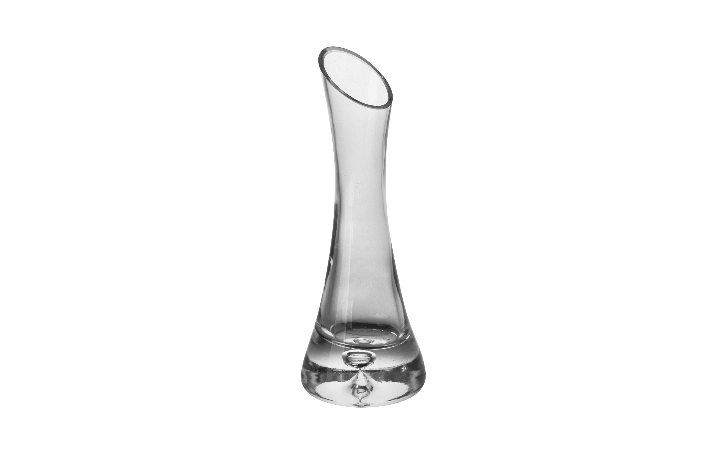 Wazon wazonik szklany skony 15 cm Sigma Glass