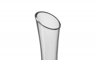 Wazon wazonik szklany skośny 25 cm Sigma Glass