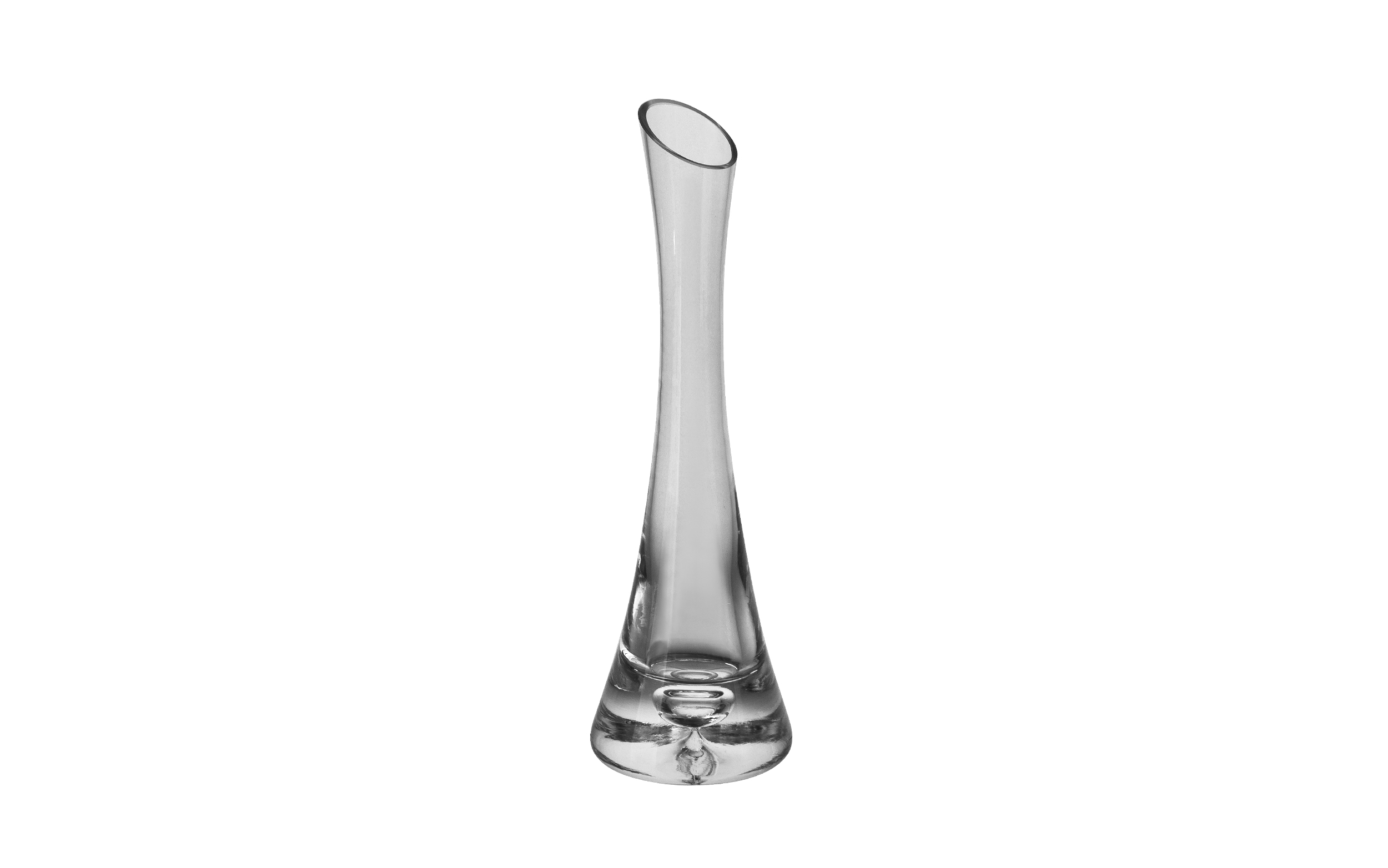 Wazon wazonik szklany skony 25 cm Sigma Glass
