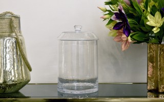 Pojemnik szklany z pokrywką bombonierka 28,5 cm Wrześniak