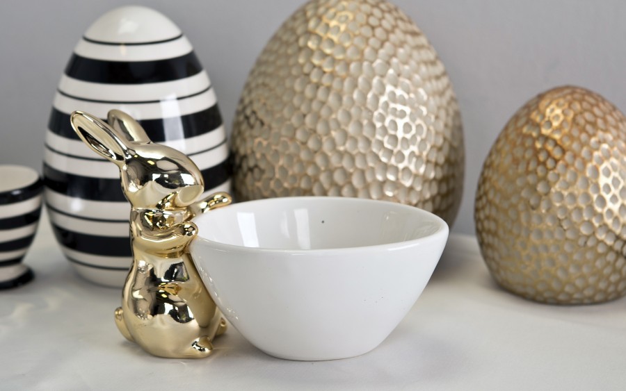 Misa dekoracyjna z zajączkiem złotym