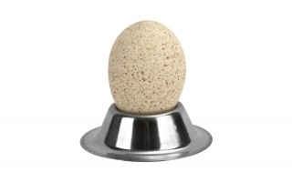 Zestaw 2 kieliszków na jajko w kolorze srebrnym