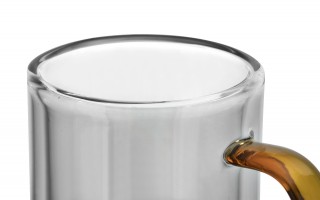 Komplet 2 szklanek termicznych do espresso z podwójną ścianką 80 ml Amber