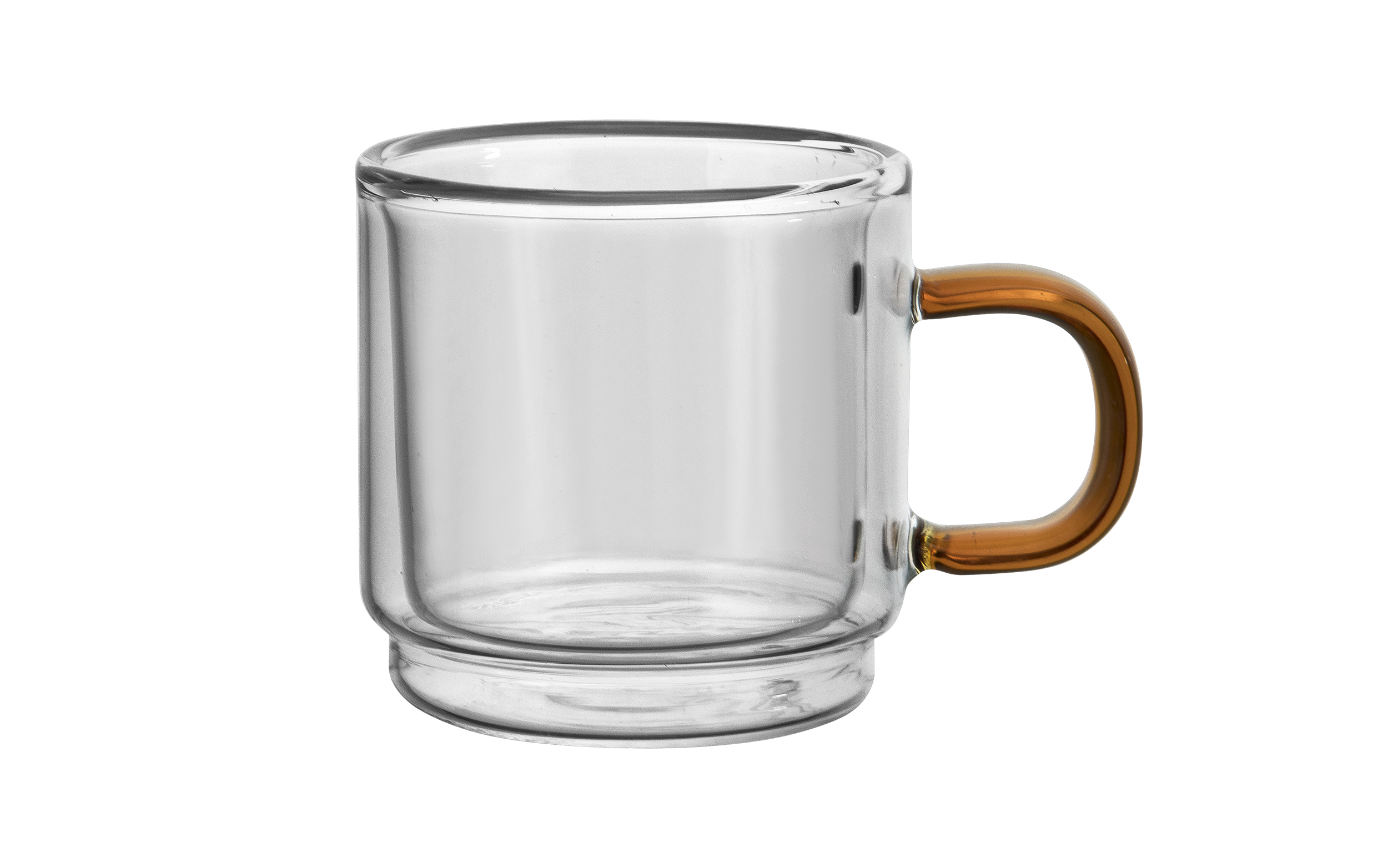 Komplet 2 szklanek termicznych do espresso z podwójną ścianką 80 ml Amber