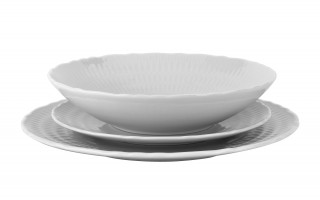 Talerz płytki deserowy 21 cm Sofia Biała
